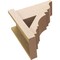 Ekena Millwork 8-in W x 16-in D x 16-in H Balboa Trad Rough Cedar Woodgrain TimberThane Outlooker, Primed Tan OUTUR080X16X16BOA04RCPR - alternate 5